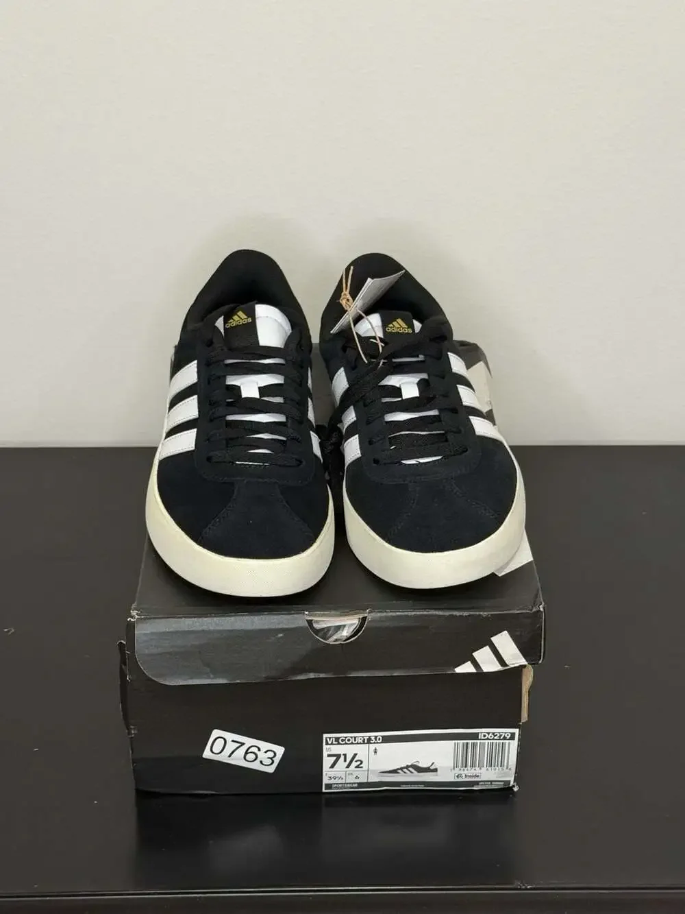 adidas VL Court 3.0 Black White Sneakers